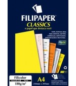 Papel Filicolor 180g/m²  A4 - 50 folhas Amarelo